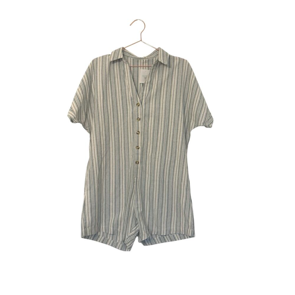 Kori short sleeve striped romper new with tag size medium